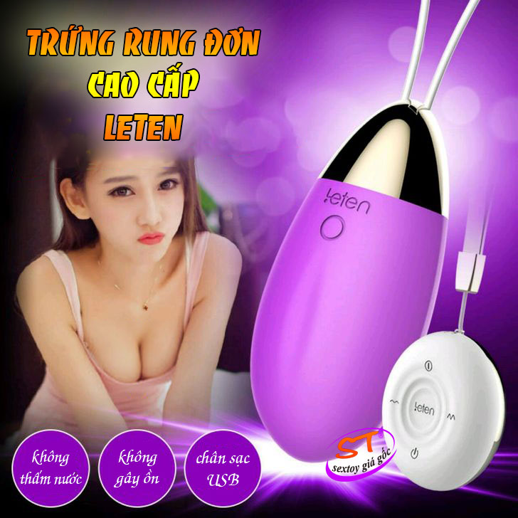 Trứng rung đơn điều khiển từ xa Leten - TR25