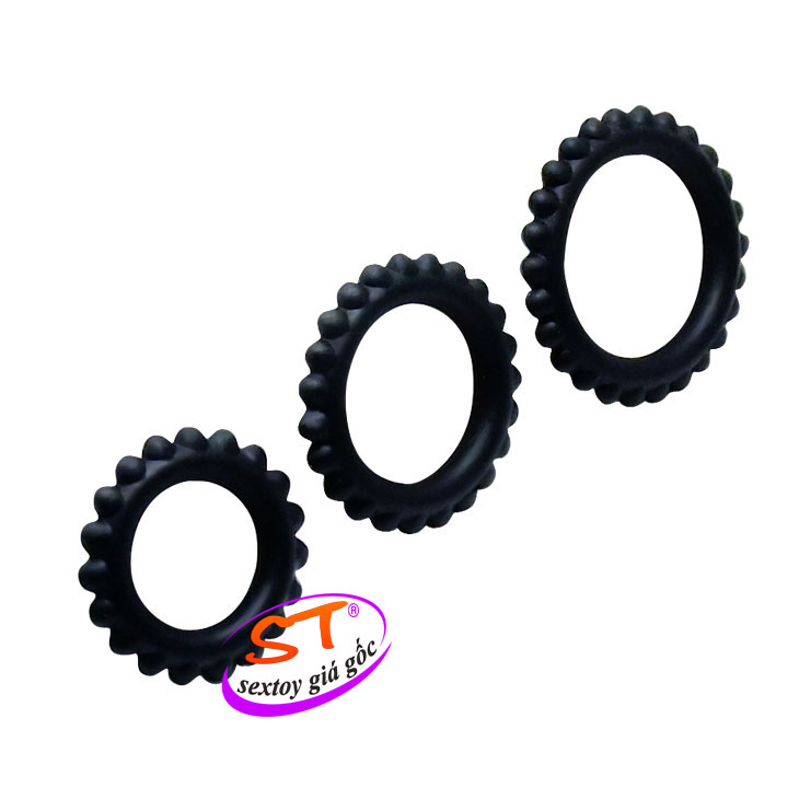 Bộ 3 vòng Silicone Titan đeo dương vật Baile - DC21L