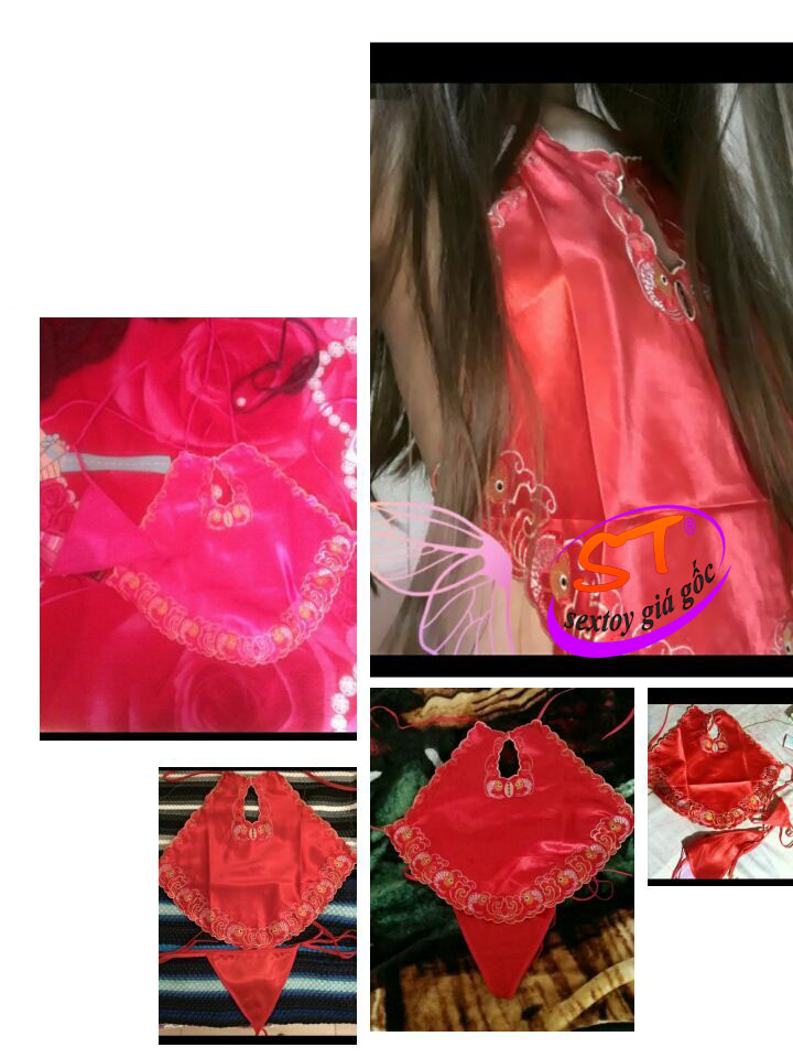 Yếm đào satin trẻ trung, cá tính - NY009