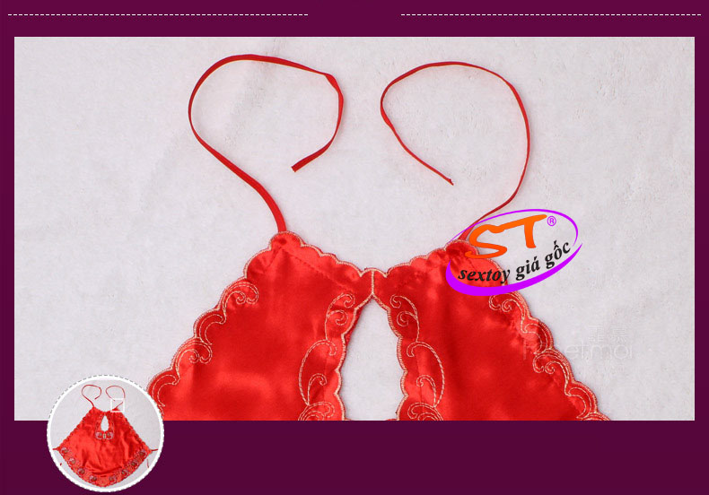 Yếm đào satin trẻ trung, cá tính - NY009