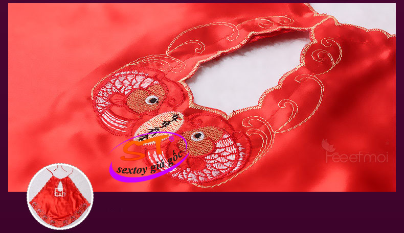 Yếm đào satin trẻ trung, cá tính - NY009