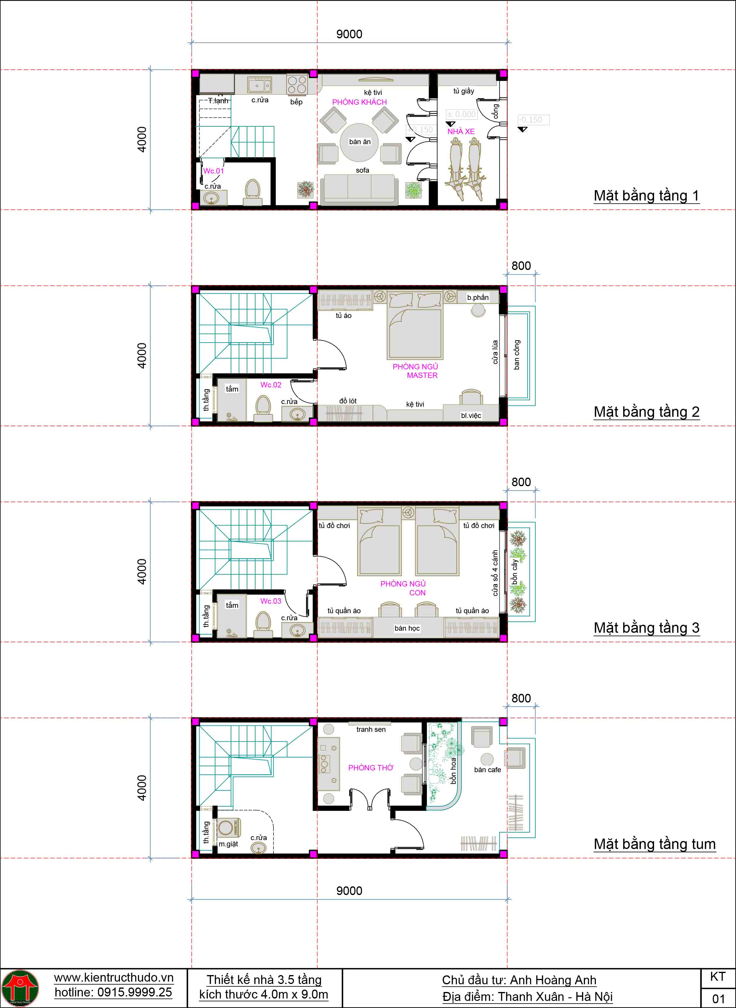 8.thiet ke nha 3 tang 1 tum 4x9m