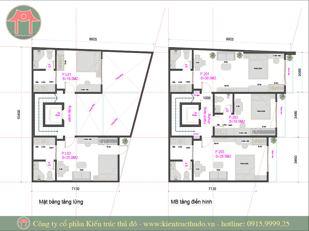 Mẫu thiết kế chung cư mini hiện đại 11