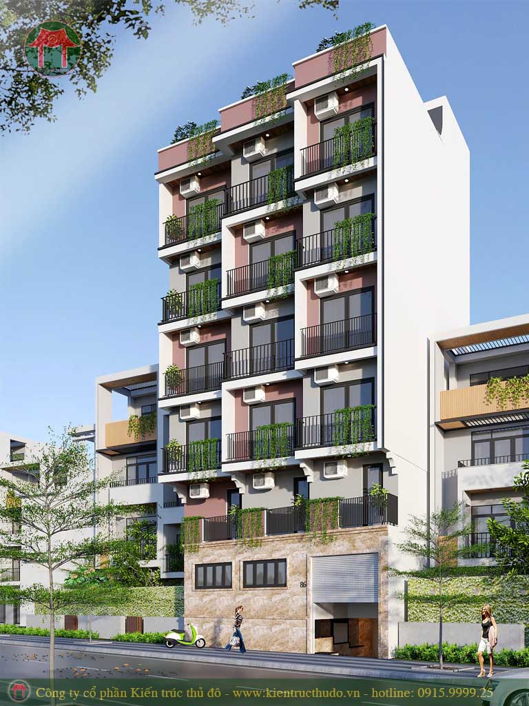 Mẫu thiết kế chung cư mini hiện đại 12