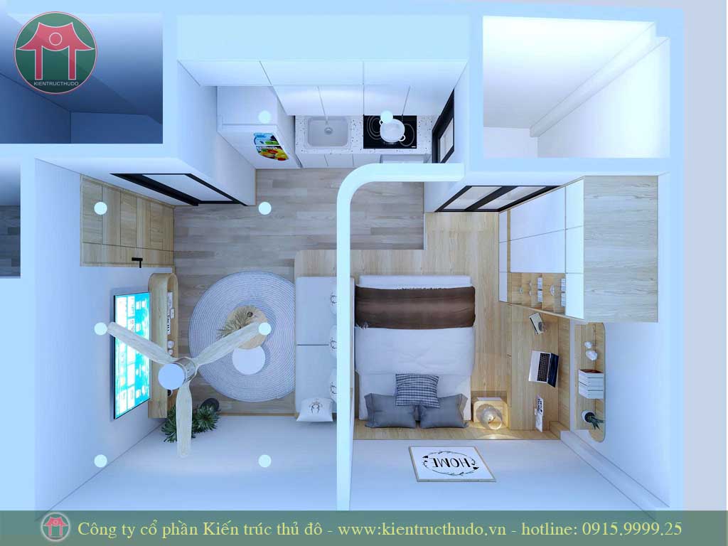Mẫu thiết kế chung cư mini hiện đại 38