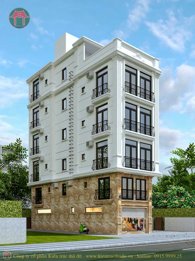 Mẫu thiết kế chung cư mini hiện đại 60