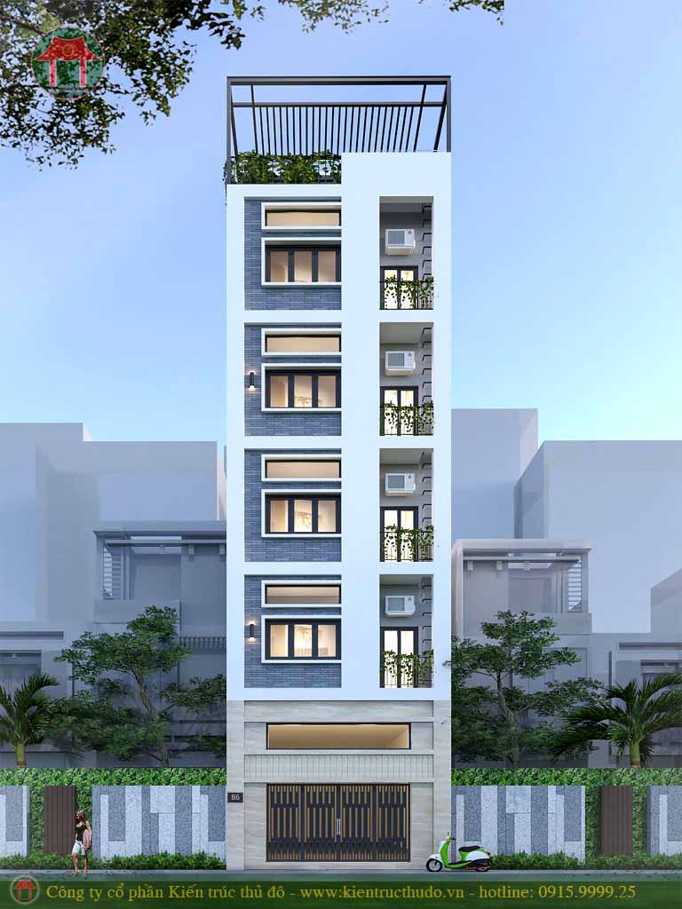 Mẫu thiết kế chung cư mini hiện đại 74