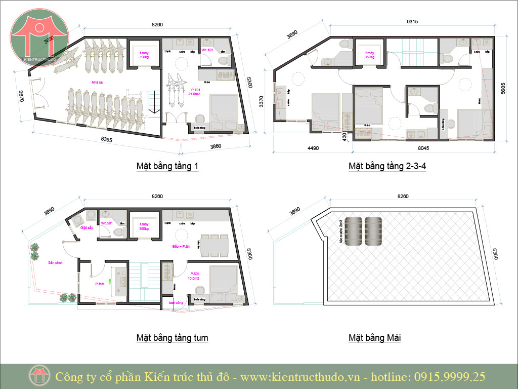 Mẫu thiết kế chung cư mini hiện đại 8