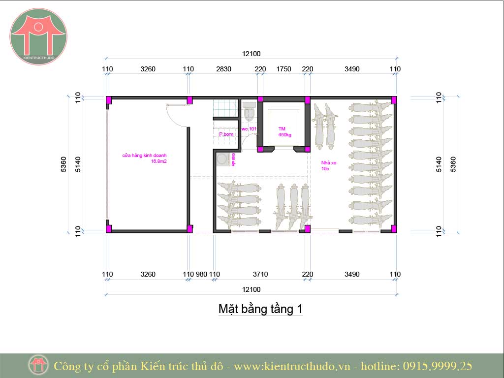 Thiết kế chung cư mini tại Đại Mỗ 6