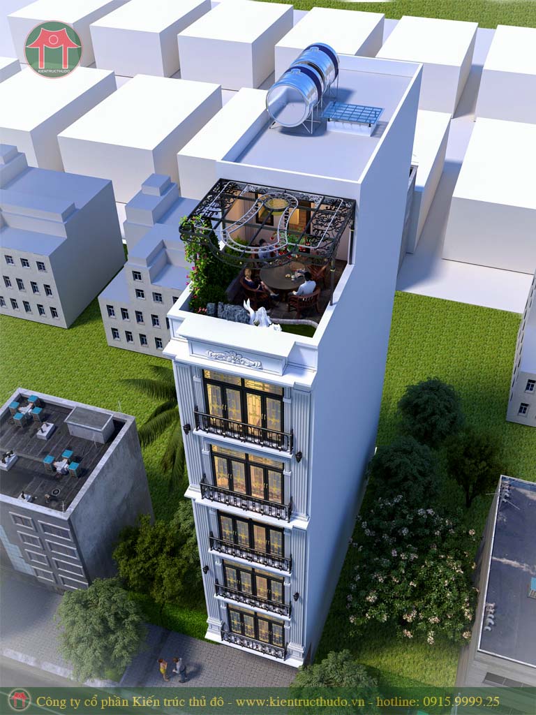 Thiết kế chung cư mini 6 tầng 1 tum tại Kiến Hưng Hà Đông 5