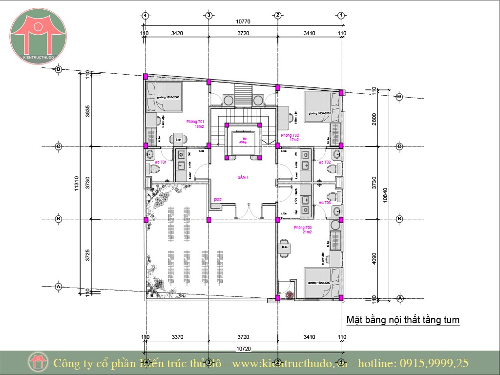 Thiết kế chung cư mini tại Tây Mỗ 9