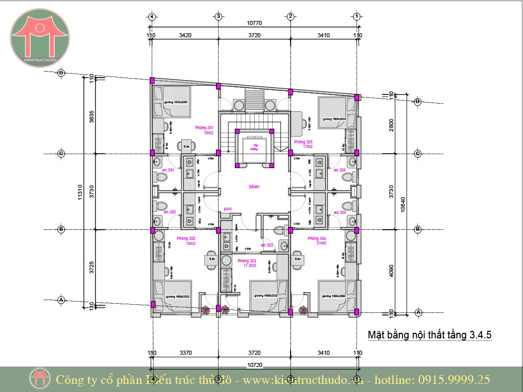 Thiết kế chung cư mini tại Tây Mỗ 8