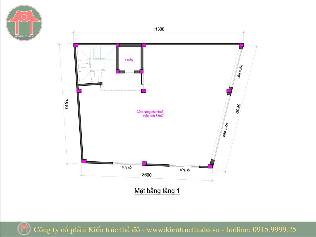 Thiết kế chung cư mini 6 tầng 1 tum tại Thanh Xuân 5