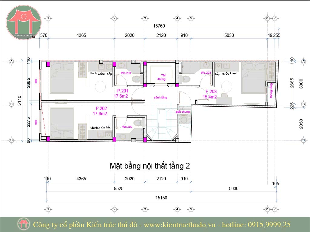 Thiết kế chung cư mini tại Yên Hòa 7