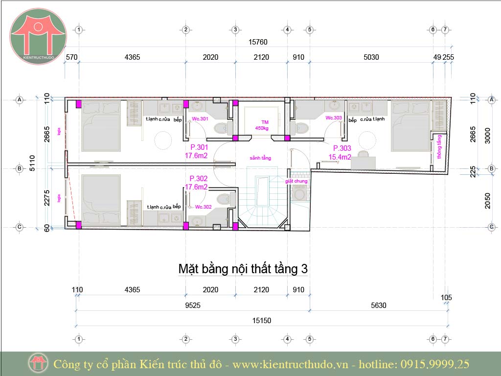 Thiết kế chung cư mini tại Yên Hòa 8