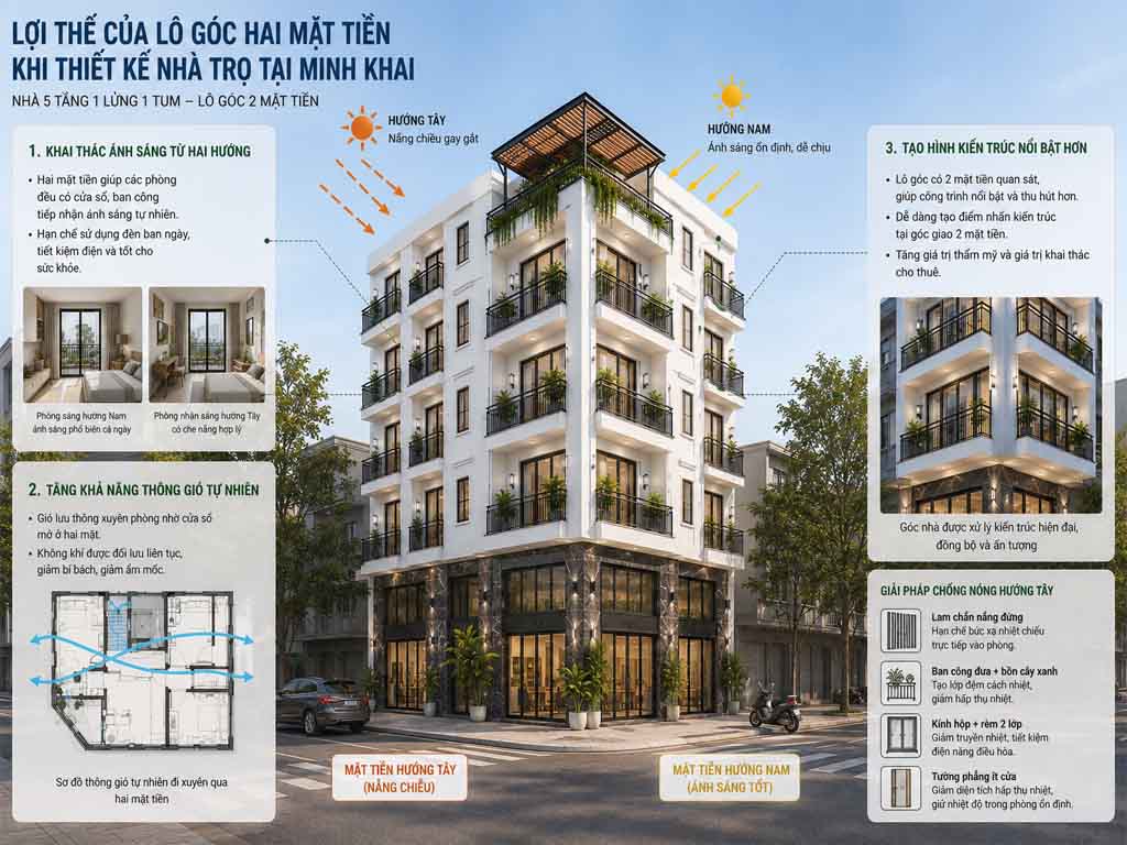 Thiết kế nhà trọ cho thuê tại Minh Khai 11