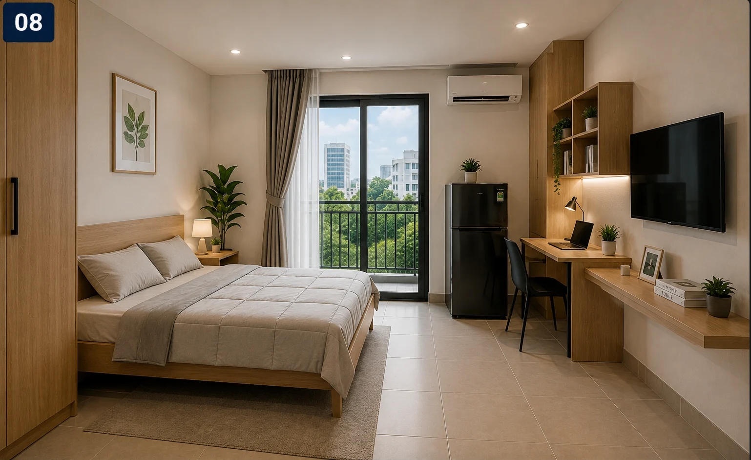 Thiết kế nhà trọ cho thuê tai mỹ đình 08