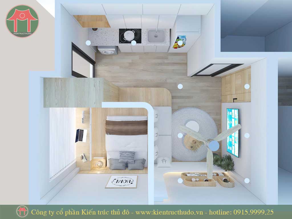 Thiết kế chung cư mini tại Hà Đông 1
