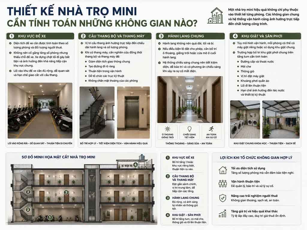 Thiết kế phòng trọ mini và căn hộ mini cho thuê 08