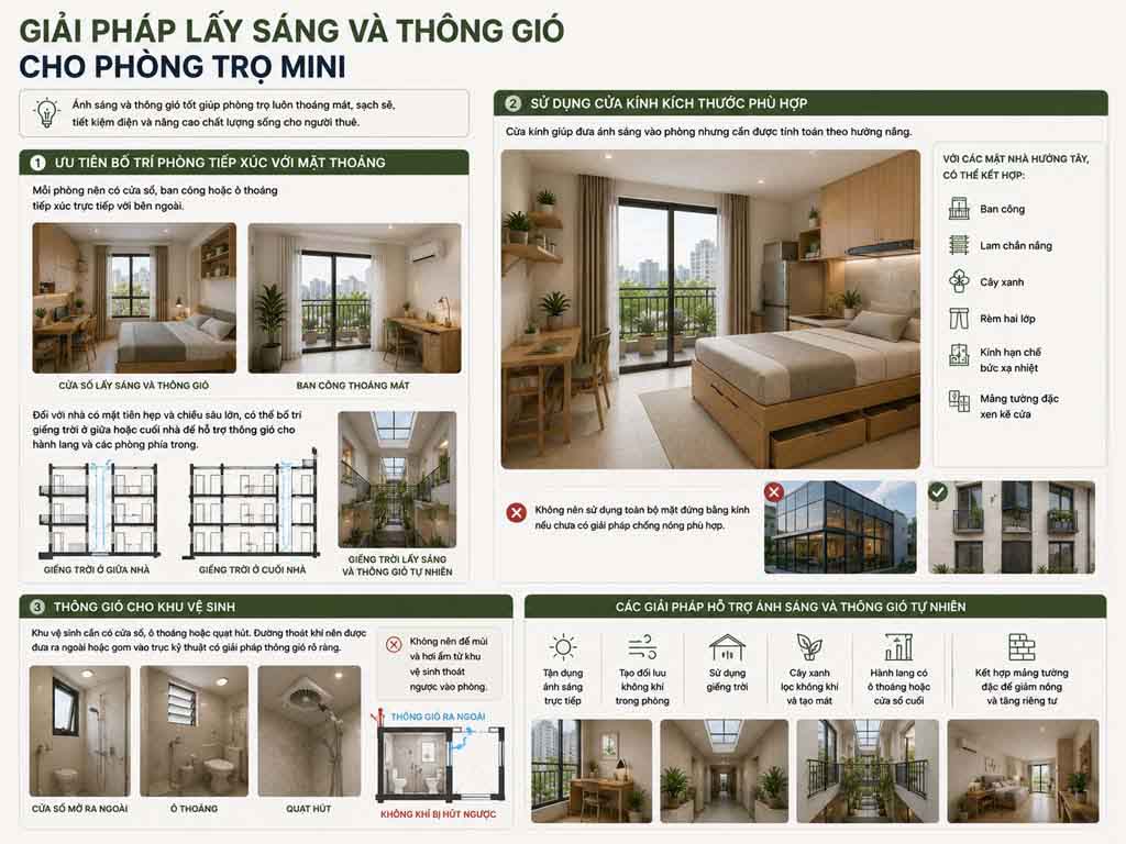 Thiết kế phòng trọ mini và căn hộ mini cho thuê 11