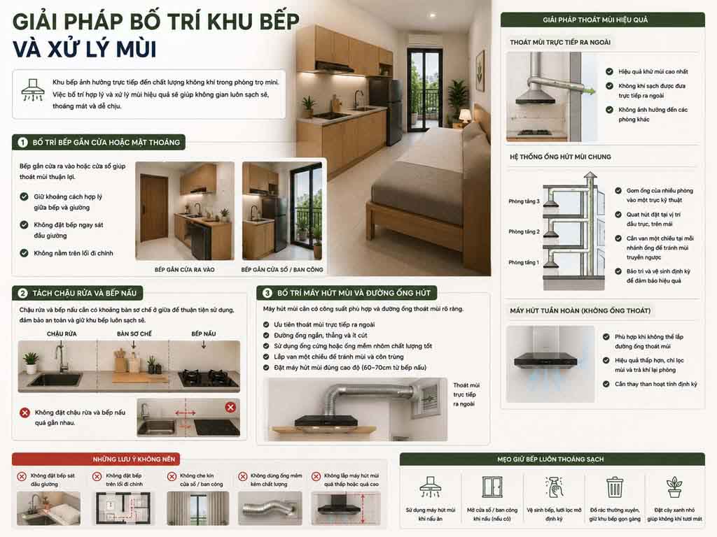 Thiết kế phòng trọ mini và căn hộ mini cho thuê 12