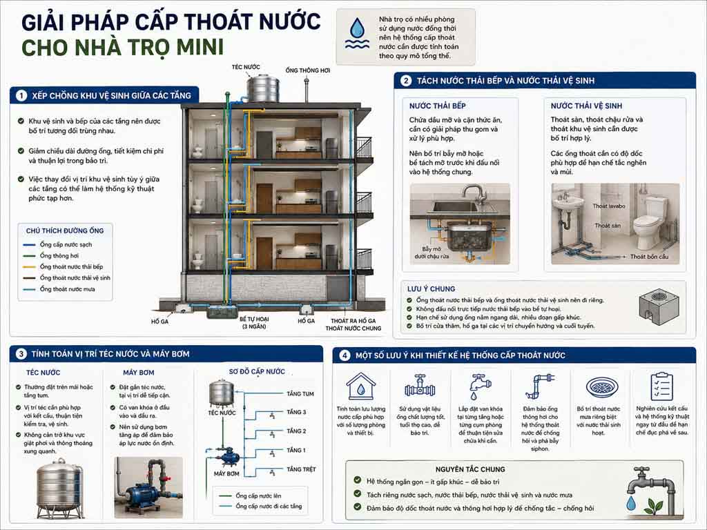 Thiết kế phòng trọ mini và căn hộ mini cho thuê 13
