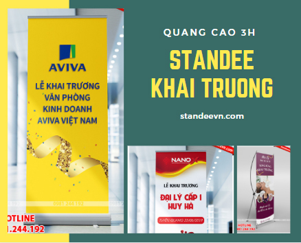 Standee Khai Trương | Thiết Kế Standee Khai Truơng Chuyên Nghiệp