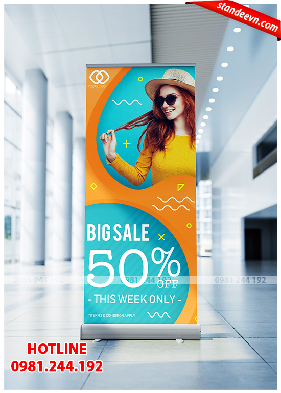 in standee lấy ngay