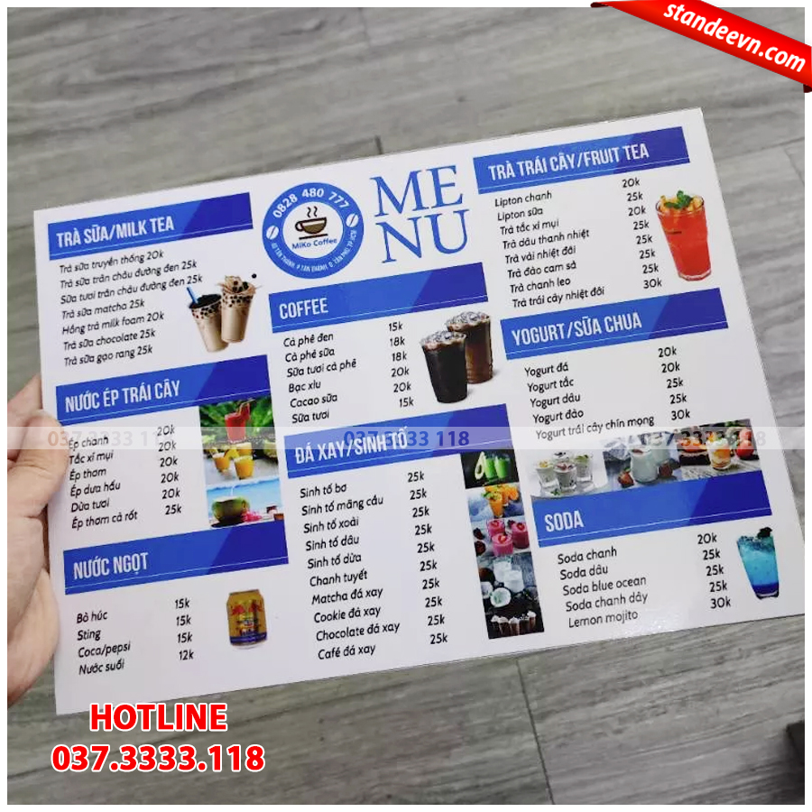 Menu fomex
