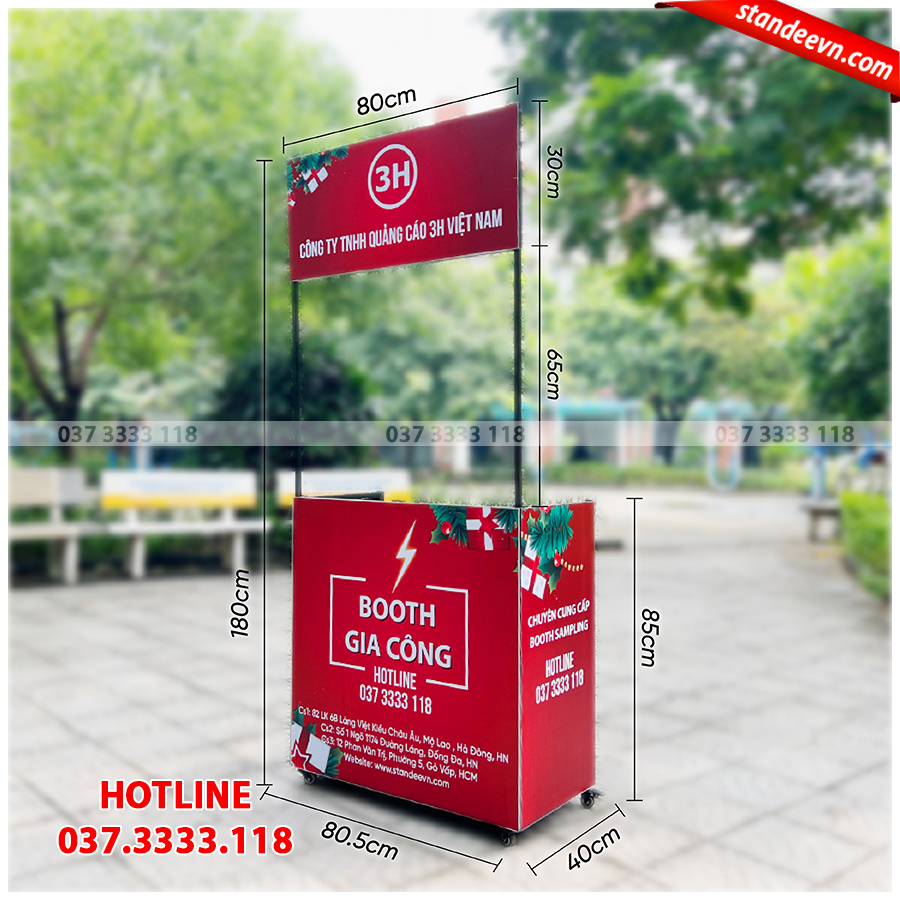 quầy sắt gia công gấp gọn