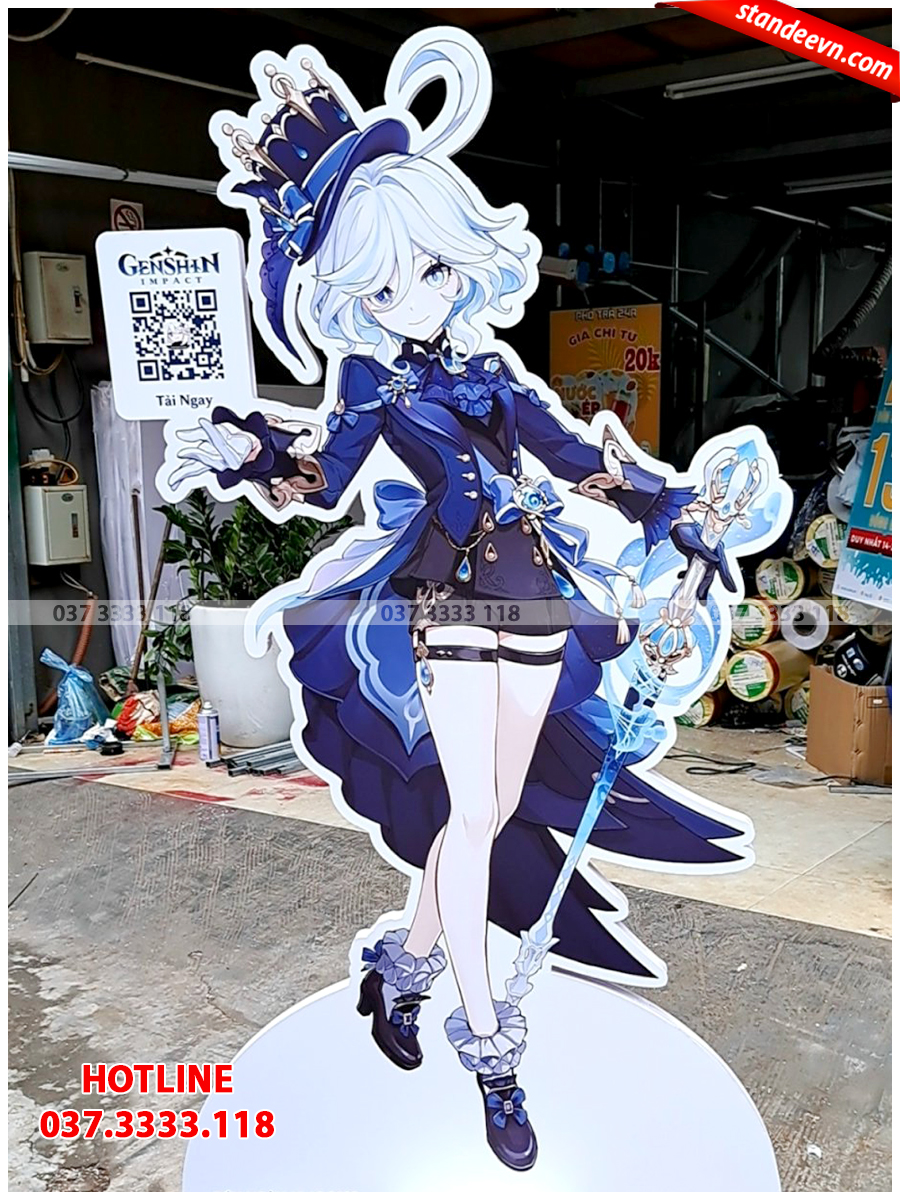 in standee mô hình