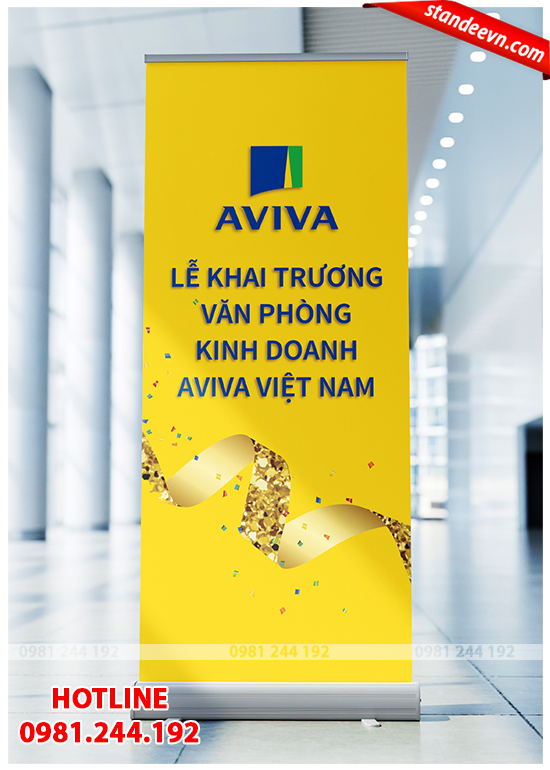 thiet ke standee