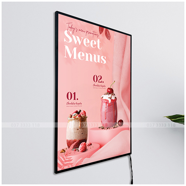 bảng đèn led menu