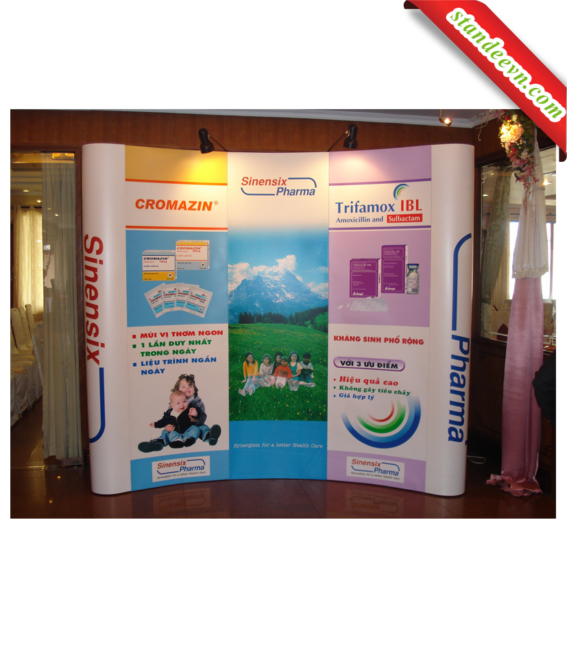 Backdrop Di Động, Backdrop Mạng Nhện, Giá Mạng Nhện 3x3 ô cong
