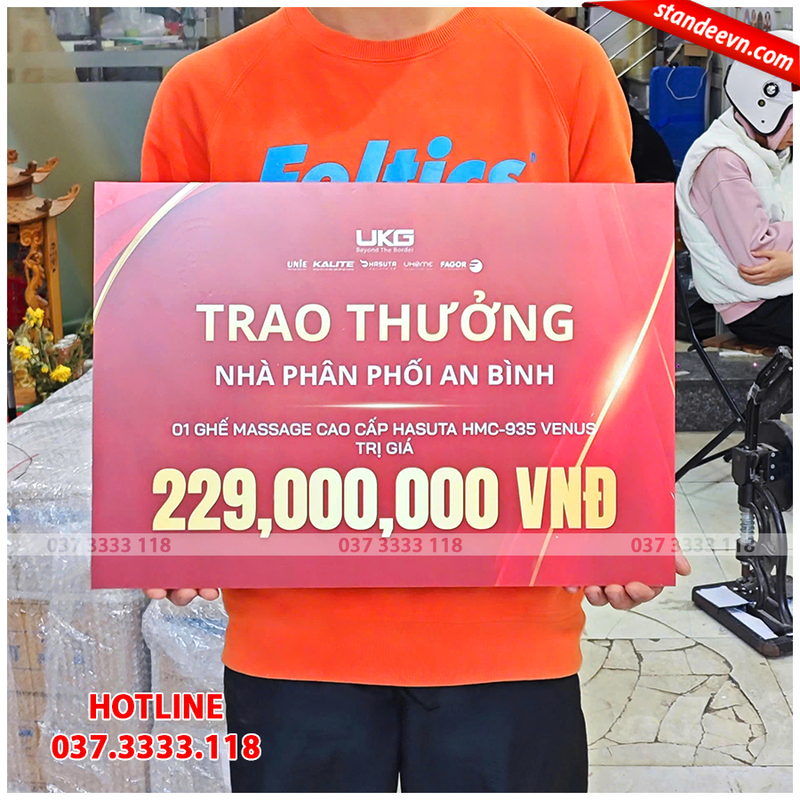 bảng trao thưởng
