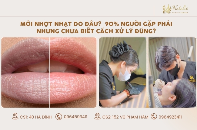 Môi nhợt nhạt do đâu?  90% người gặp phải nhưng chưa biết cách xử lý đúng?