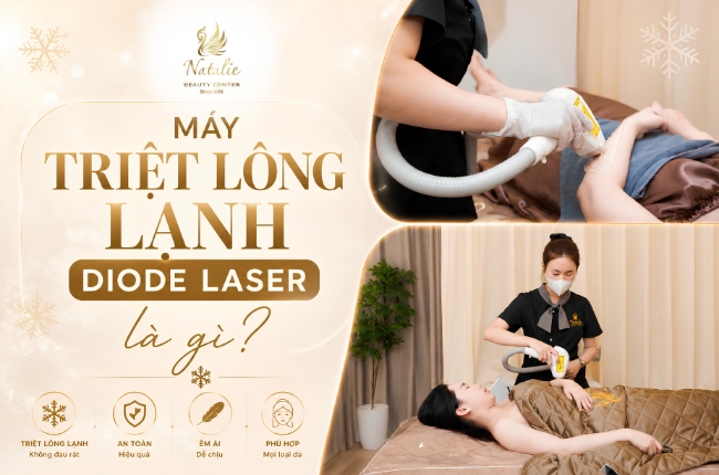 Natalie Chỉ Sử Dụng Máy Triệt Lông Lạnh DIODE LASER