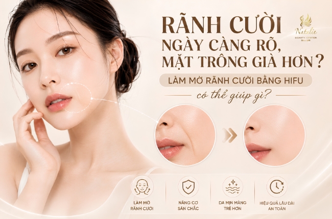 RÃNH CƯỜI CÀNG RÕ, TRÔNG GIÀ HƠN? LÀM MỜ RÃNH CƯỜI BẰNG HIFU CÓ THỂ GIÚP GÌ?