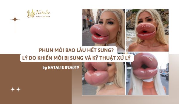 phun môi bao lâu hết sưng và giải pháp