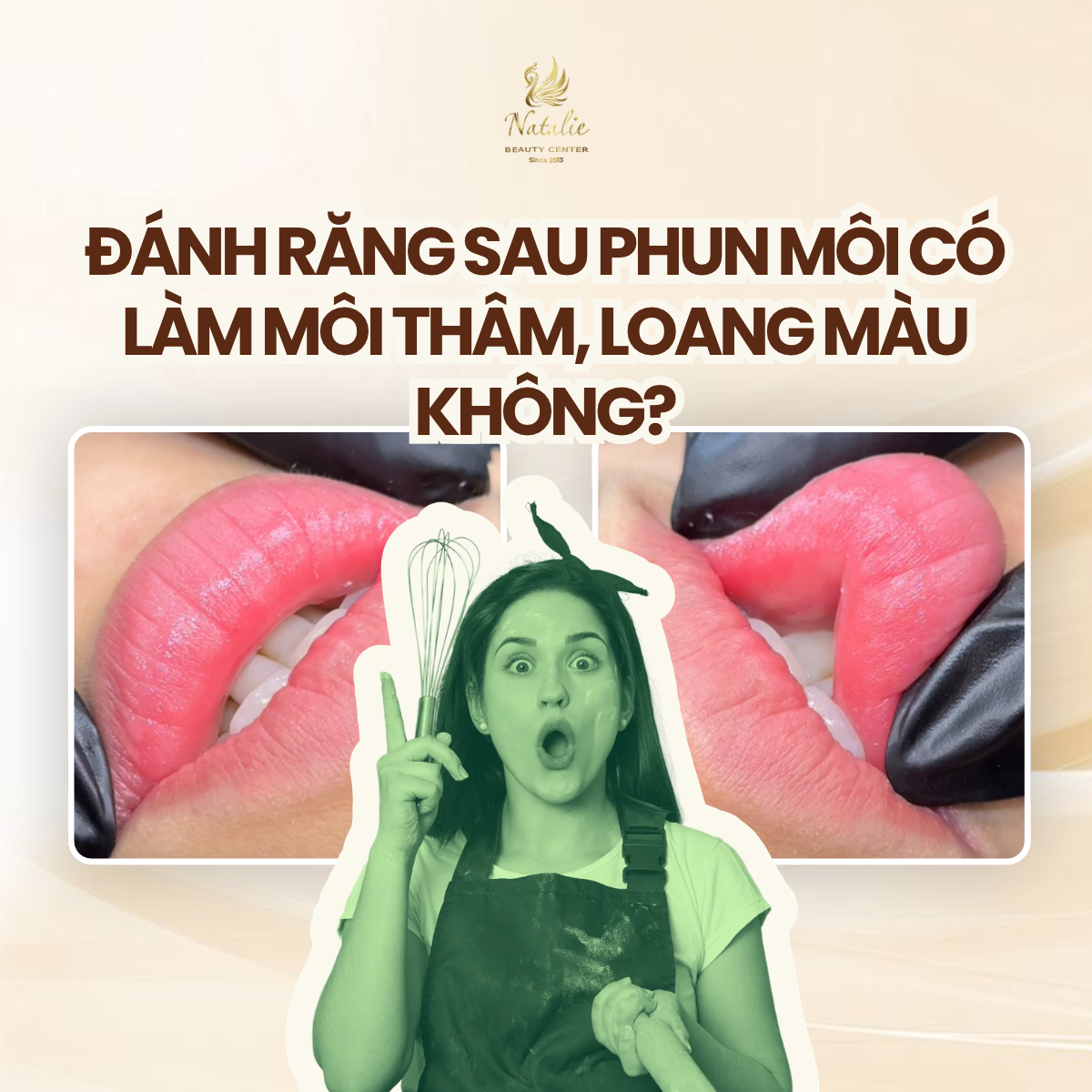 đánh răng có loang màu?