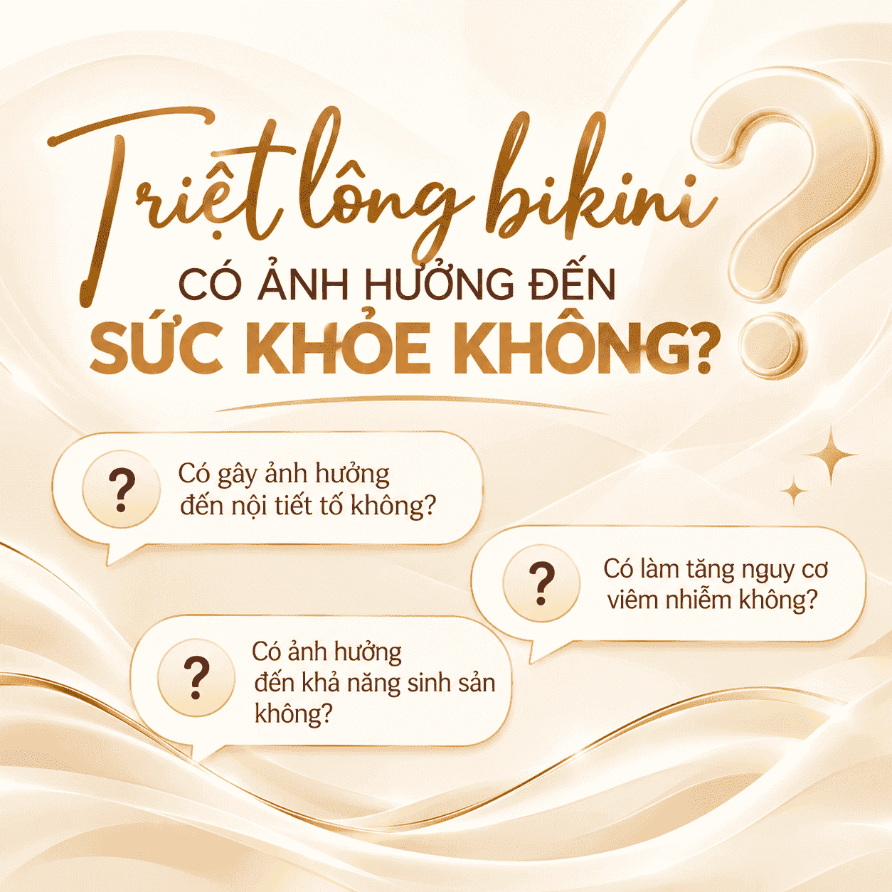 triệt bikini có ảnh hưởng sức khỏe?