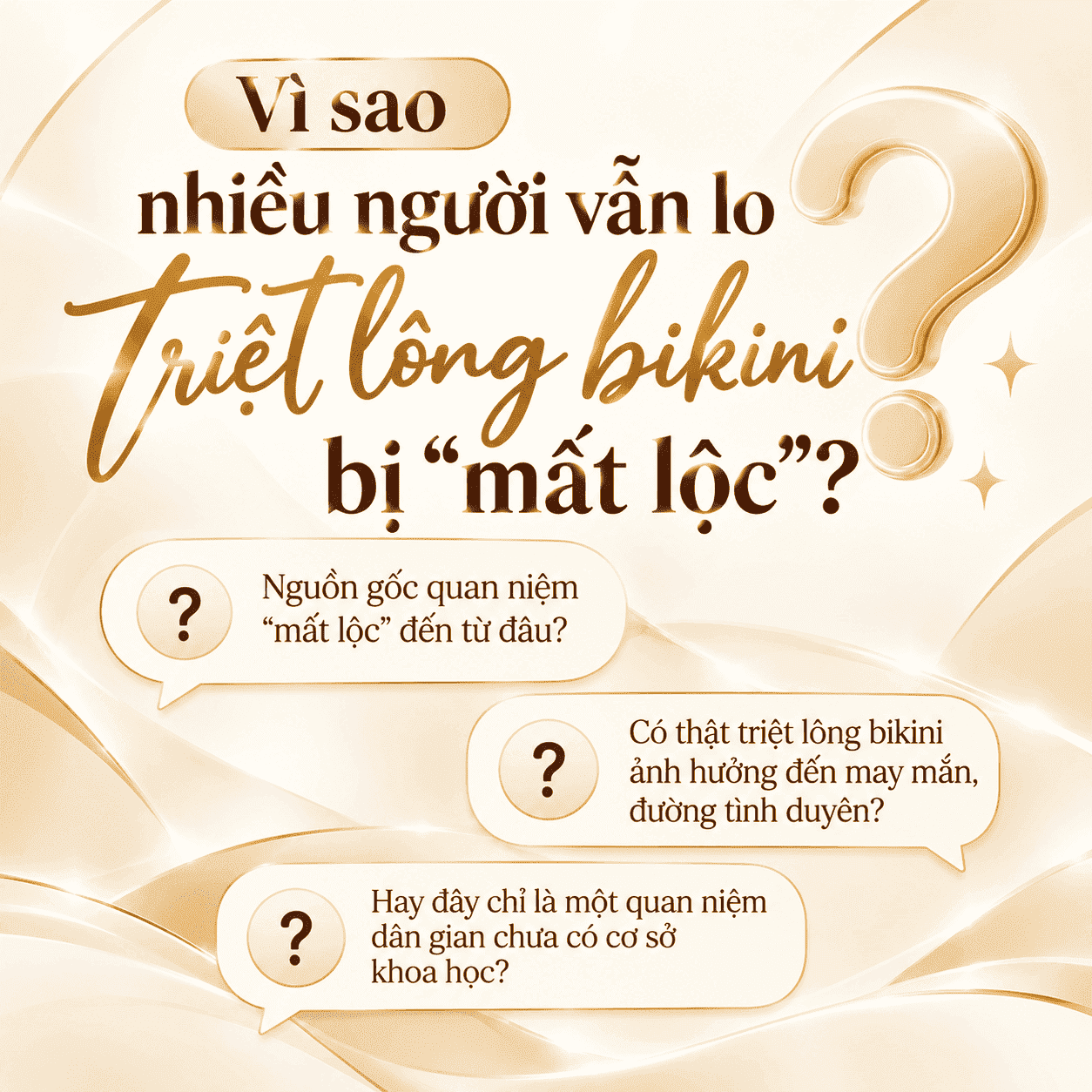 triệt lông bikini có bị mất lộc?