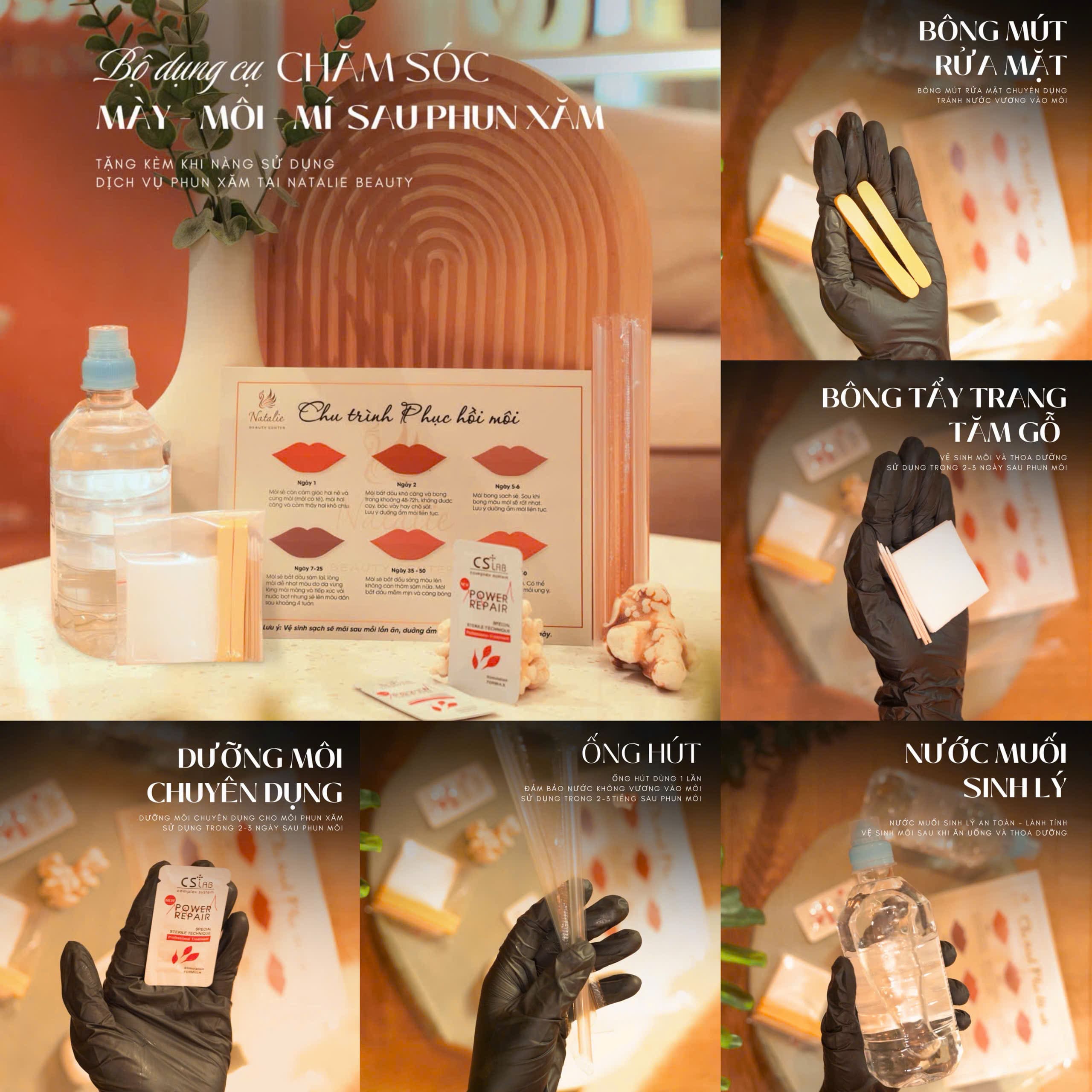 bộ dụng cụ phun xăm