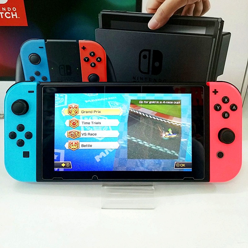 Nintendo Switch Neon Blue Red Joy‑Con Fullbox, 2Nd Hand--Hết Hàng