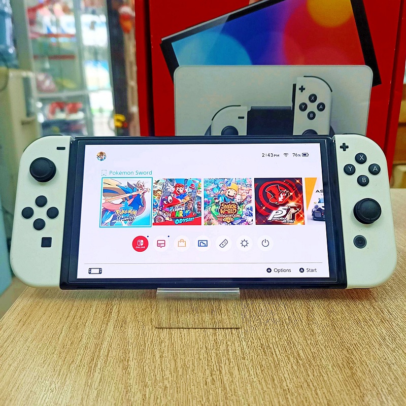 Nintendo Switch OLED model White set hàng 2nd hand---HẾT HÀNG