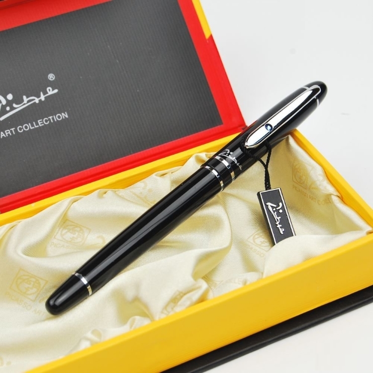 Bút ký cao cấp Picasso Pimio 608R (BK) màu đen cài bạc
