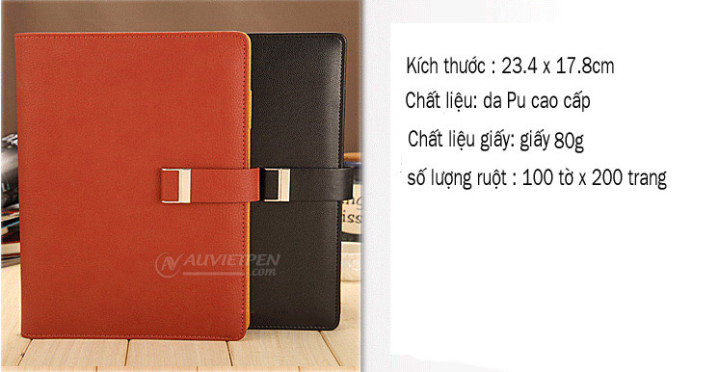 Kích thước sổ da cao cấp AD-AV6