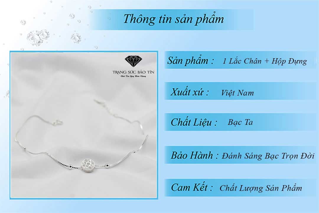 lắc chân nữ đẹp