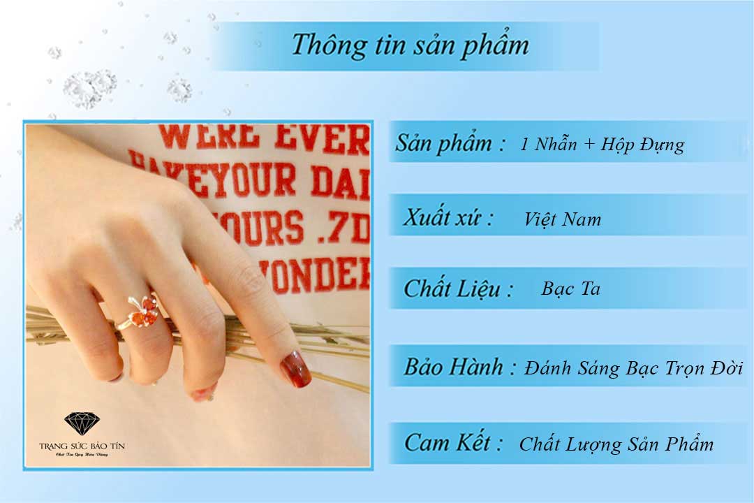 nhẫn bạc nữ