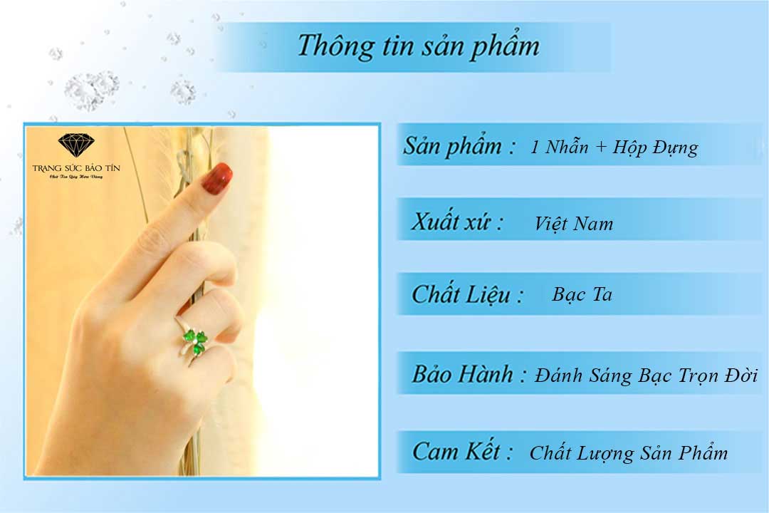 nhẫn bạc nữ